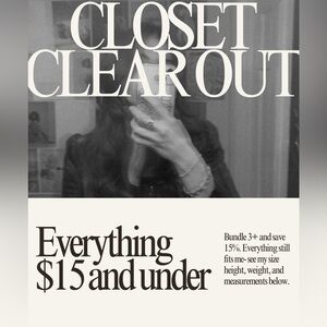 Moving sale!! See my size information below.